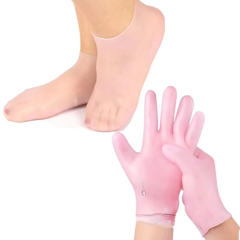 Latex Disposable Glove - 1Pair Silicone Foot Care Socks &