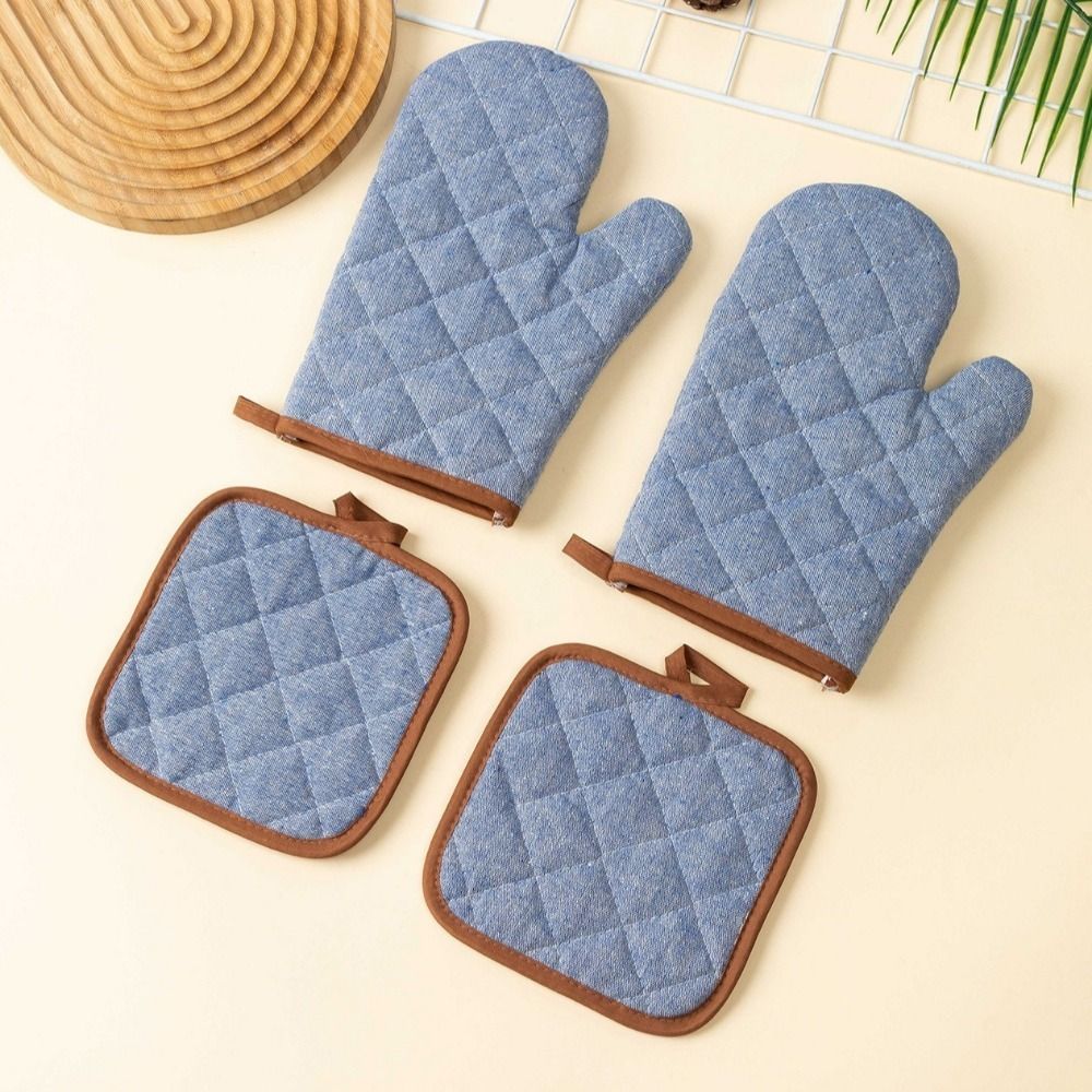 Heat Resistant Glove - 2 pcs Anti Scald Oven Gloves
