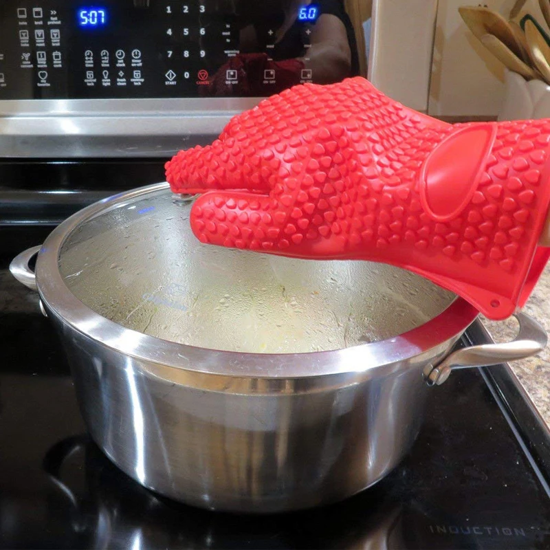BBQ Silicone Grilling gloves B - đánh giá và giá Oven Mitt Silicone
